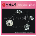 Guangzhou Charms Voodoo poupée argile blanche fleur noire hommes Bracelet